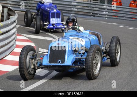 Delage 1500 de 1937, défilé de voitures de course vintage d'avant-guerre, 11ème Grand Prix Monaco historique 2018, Principauté de Monaco Banque D'Images