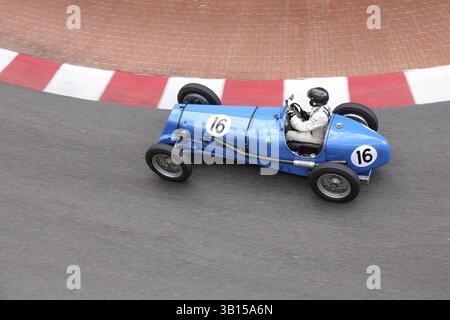 Delage 1550 de 1937, défilé de voitures de course vintage d'avant-guerre, 11ème Grand Prix Monaco historique 2018, Principauté de Monaco Banque D'Images