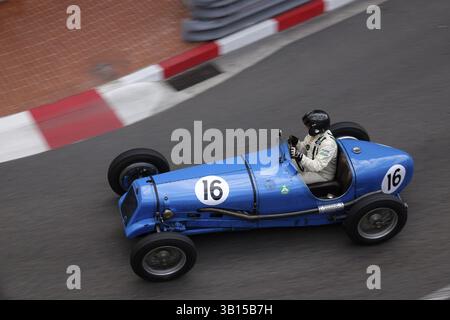 Delage 1500 de 1937, défilé de voitures de course vintage d'avant-guerre, 11ème Grand Prix Monaco historique 2018, Principauté de Monaco Banque D'Images