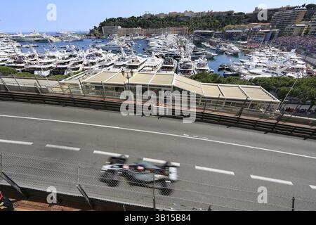 Allée au casino, Port Hercule port avec yachts à l'arrière, course de formule 1, formule 1, F1 Grand Prix Monaco 2017 Banque D'Images