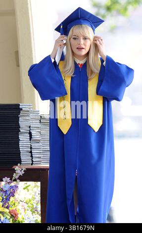 Emma Stone sur le tournage de 'The Amazing Spider-Man 2' à New York - 1er juin 2013 Banque D'Images