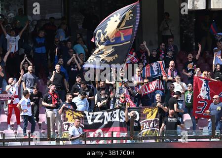 Salerne, Italie. 25 avril 2025. Pendant la Serie B BKT entre US Salernitana 1919 vs Cosenza Calcio au stade Arechi crédit : Agence photo indépendante/Alamy Live News Banque D'Images