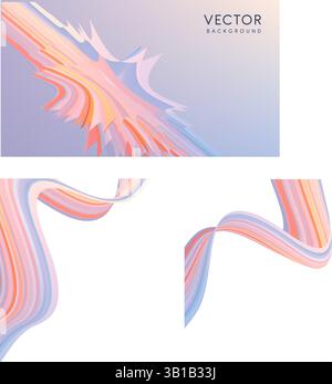 Un arrière-plan vectoriel abstrait avec des formes fluides colorées et des designs qui inspirent Illustration de Vecteur