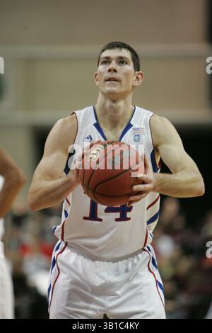 Tyrel Reed 2010 nov 27 : les Jayhawks Tyrel Reed (14 ans) lors d'un match de ...