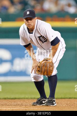 21 septembre 2010 : troisième joueur de base des Detroit Tigers Brandon Inge (#15) lors d'un match entre les Royals de Kansas City et les Tigers de Detroit au Comerica Park à Detroit, Michigan. Les Royals ont battu les Tigers 9-6.(image crédit : © John Mersits/Cal Sport Media/ZUMApress.com) Banque D'Images