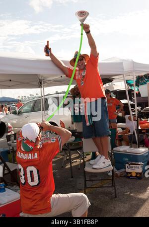26 septembre 2010 - Miami Gardens, Floride, États-Unis - NFL Football - Miami Dolphins organisent un programme de divertissement sans précédent pour célébrer le mois du patrimoine hispanique pour l'ouverture à domicile contre les jets de New York le dimanche 26 septembre 2010. (Crédit image : © Michele Sandberg/ZUMApress.com) Banque D'Images