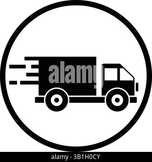 camion de livraison rapide pour l'expédition express, la logistique et les services de transport Illustration de Vecteur