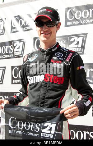 20 novembre 2010 - Homestead, Floride, États-Unis - samedi entraînement NASCAR pour Ford 400 grand événement au Homestead Miami Speedway. #20 JOEY LOGANO -Team Home Depot Toyota (crédit image : © Michele Sandberg/ZUMApress.com) Banque D'Images
