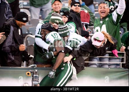 21 novembre 2010 : les jets () Texans () lors d'un match NFL entre les jets de New York et les Texans de Houston au New Meadowlands Stadium à East Rutherford, New Jersey. Les jets ont battu les Texans 30-27.(image crédit : © Duncan Williams/Cal Sport Media/ZUMAPRESS.com) Banque D'Images