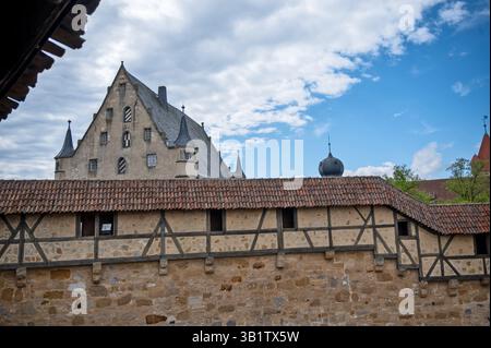 Veste Coburg (forteresse Cobrurg) en Frankonia-Bavaria.une des forteresses médiévales les mieux conservées en Allemagne. Banque D'Images