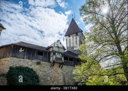 Veste Coburg (forteresse Cobrurg) en Frankonia-Bavaria.une des forteresses médiévales les mieux conservées en Allemagne. Banque D'Images