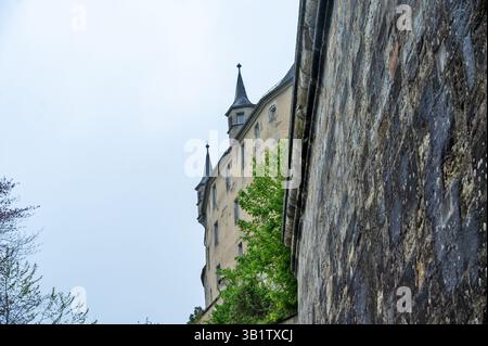 Veste Coburg (forteresse Cobrurg) en Frankonia-Bavaria.une des forteresses médiévales les mieux conservées en Allemagne. Banque D'Images