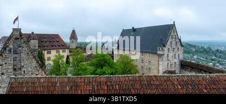 Veste Coburg (forteresse Cobrurg) en Frankonia-Bavaria.une des forteresses médiévales les mieux conservées en Allemagne. Banque D'Images