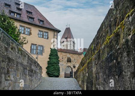 Veste Coburg (forteresse Cobrurg) en Frankonia-Bavaria.une des forteresses médiévales les mieux conservées en Allemagne. Banque D'Images
