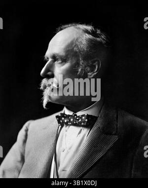 Walter Crane. Portrait de l'artiste anglais et illustrateur de livres, Walter Crane (1845-1915), v. 1910 Banque D'Images