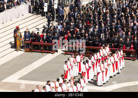 Rome, Italie. 26 avril 2025. Funérailles du pape François le 26 avril 2025 au Vatican, Rome, Italie.*usage éditorial exclusif* Cap/PLF © le Bureau présidentiel d'Ukraine via crédit : Capital Pictures/Alamy Live News Banque D'Images