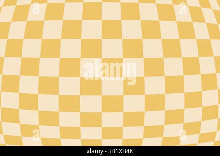 Ensemble d'arrière-plan à carreaux ondulé et déformé Illustration de Vecteur