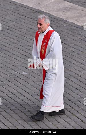 Cité du Vatican, Vatican. 26 avril 2025. Funérailles du Saint-Père le pape François le 26 avril 2025 à la Cité du Vatican, État du Vatican. Crédit : Domenico Cippitelli/Alamy Live News Banque D'Images