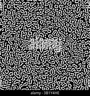 Algorithme générateur vectoriel arrière-plan psychédélique. REACTION-diffusion ou formation de motif de turing. Lignées organiques à memphis. Texture unique d'homoge Illustration de Vecteur