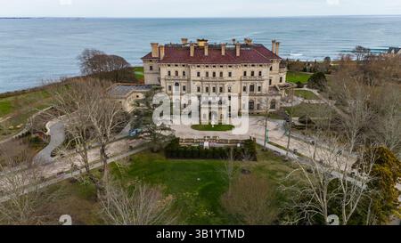 The Breakers, Vanderbilt Mansion, Newport RI, États-Unis Banque D'Images