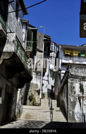 Vue de détail du paysage de betanzos ville médiévale à lugo, une corogne, galice nord de l'espagne Banque D'Images