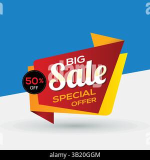 étiquettes de vente, fond d'été et conception de fond vectoriel Illustration de Vecteur