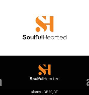 Logo initial et conception de logo de lettre dans le modèle vectoriel Illustration de Vecteur