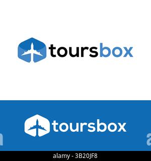 Conception moderne de logo de voyage dans le format de modèle vectoriel Illustration de Vecteur