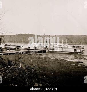 6 juin 1863 - Virginie, États-Unis - Appomattox River, Virginie. Bateau de ravitaillement médical CONNECTICUT. (Crédit image : © BuyEnlarge/ZUMAPRESS.com) Banque D'Images