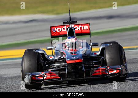 Jenson Button (GBR) McLaren MP4/26...essais de formule 1, jour 1 Banque D'Images
