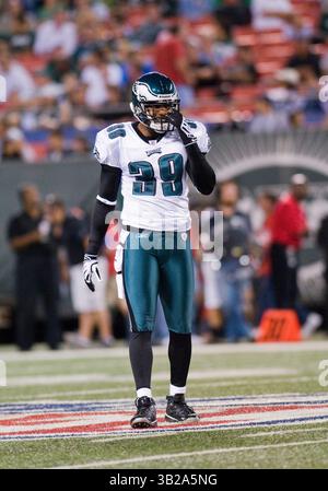 03 septembre 2009 : Quintin Demps (39), sécurité gratuite des Eagles, lors d'un match de pré-saison entre les jets de New York et les Eagles de Philadelphie au Giants Stadium d'East Rutherford, New Jersey. Les jets ont battu les Aigles 38-27.(image crédit : © Duncan Williams/Cal Sport Media/ZUMA Press) Banque D'Images