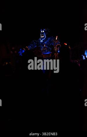 Peignez la nuit 2016 et la journée au parc, Disneyland, Anaheim, Californie Banque D'Images