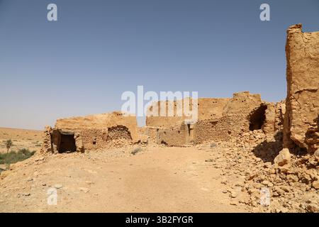 Vieux village berbère et ancien grenier dans l'État de Libye Banque D'Images