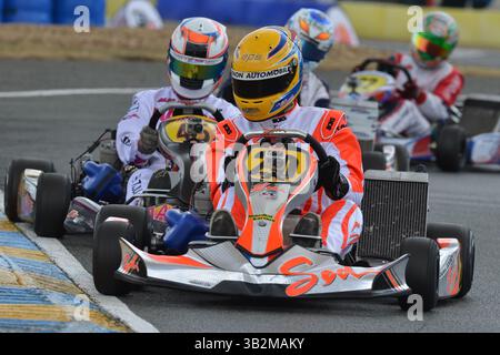 Jules Gounon est un pilote automobile professionnel français, sa carrière est centrée sur les courses de voitures de sport, son père Jean-Marc Gounon a participé à 9 Grand Prix entre 1993 et 1994. Banque D'Images