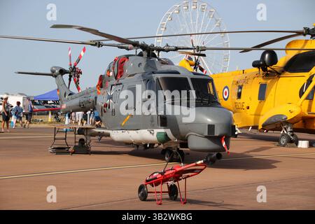83+07, un Westland Sea Lynx Mk.88A exploité par la marine allemande, exposé statique au Royal International Air Tattoo 2022 (RIAT 22) tenu à la RAF Fairford dans le Gloucestershire, en Angleterre. Banque D'Images
