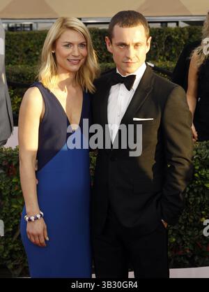 28 janvier 2016 - Los Angeles, Californie, U. S - CLAIRE DANES et HUGH DANCY sur le tapis rouge lors des arrivées pour le 22e Screen Actors Guild Awards. (Crédit image : © Alex Gallardo via ZUMA Wire) Banque D'Images