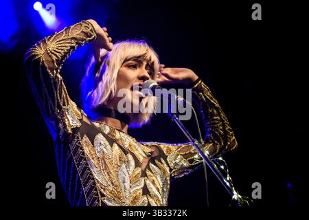 15 février 2016 - le groupe australien TIGERTOWN a donné un concert à guichet fermé au Phoenix de Toronto. En photo : ALEXI COLLINS, ELODIE CROWE, CHARLIE COLLINS, CHRIS COLLINS, KURT BAILEY (crédit image : © Angel Marchini via ZUMA Wire) Banque D'Images