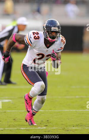 7 octobre 2012 - Jacksonville, FL, USA - Chicago Bears wide receiver Devin Hester (23) pendant les ours 41-3 gagner les Jacksonville Jaguars à l'EverBank Field sur le 7 octobre 2012 à Jacksonville, en Floride. ..ZUMA Press/Scott A. Miller. (Crédit Image : © Scott A. Miller via Zuma sur le fil) Banque D'Images