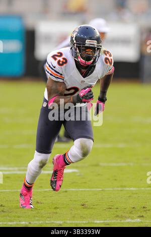 7 octobre 2012 - Jacksonville, FL, USA - Chicago Bears wide receiver Devin Hester (23) pendant les ours 41-3 gagner les Jacksonville Jaguars à l'EverBank Field sur le 7 octobre 2012 à Jacksonville, en Floride. ..ZUMA Press/Scott A. Miller. (Crédit Image : © Scott A. Miller via Zuma sur le fil) Banque D'Images
