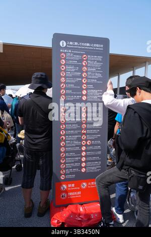 OSAKA, JAPON -19 avril 2025 - vue de l'exposition universelle de 2025 (Osaka–Kansai Banpaku), une exposition universelle qui s'est tenue à Osaka, Kansai, Japon, d'avril à oct Banque D'Images
