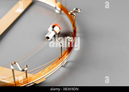 Colonne capillaire. EQUIPEMENT de colonne pour chromatographie en phase gazeuse. Banque D'Images