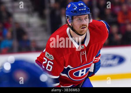 27 novembre 2017 : regardez le défenseur des Canadiens de Montréal Jeff Petry (26) lors des Blue Jackets de Columbus au match des Canadiens de Montréal au Centre Bell à Montréal, Québec. Les Canadiens de Montréal gagnent 3-1. David Kirouac/CSM(image de crédit : &copy ; David Kirouac/CSM via ZUMA Wire) Banque D'Images