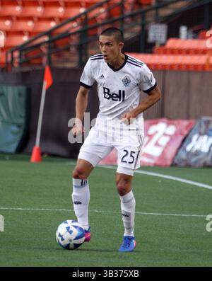 8 février 2018 - Justin Fiddes, défenseur du Vancouver Whitecaps FC #26 lors de la Pacific Rim Cup entre le Vancouver Whitecaps FC et le Iwaki FC au stade Aloha à Honolulu, Hawaï - Michael Sullivan/CSM(crédit image : &copy ; Michael Sullivan/CSM via ZUMA Wire) Banque D'Images