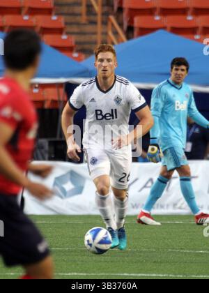 8 février 2018 - le défenseur du Vancouver Whitecaps FC Tim Parker #26 lors de la Pacific Rim Cup entre le Vancouver Whitecaps FC et le Iwaki FC au stade Aloha à Honolulu, Hawaï - Michael Sullivan/CSM(crédit image : &copy ; Michael Sullivan/CSM via ZUMA Wire) Banque D'Images