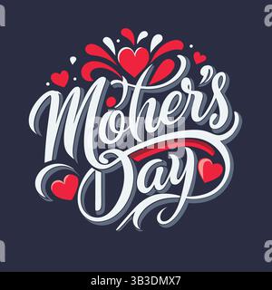 Joyeuse fête des mères images, légendes et messages sur les médias sociaux Illustration de Vecteur