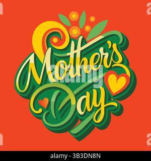 Joyeuse fête des mères images, légendes et messages sur les médias sociaux Illustration de Vecteur
