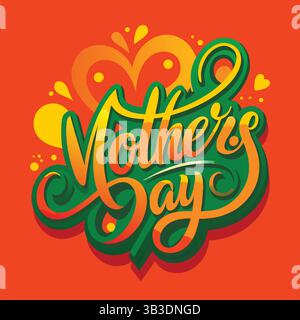 Joyeuse fête des mères images, légendes et messages sur les médias sociaux Illustration de Vecteur