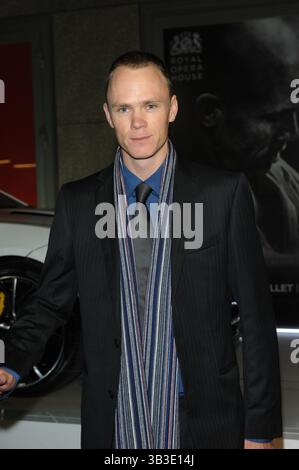 Chris Froome assiste à la Jaguar Academy of Sport Annual Awards Stars of British sport Past, present and future Royal Opera House, Bow Street, Covent Garden, Londres, WC2E 9DD dimanche 8 décembre 2013 Banque D'Images