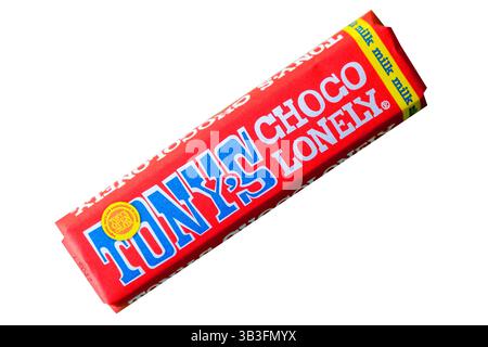 Londres, Royaume-Uni, avril 29 2025, Tonys's Delicious Milk Chocolate Bar isolé avec No People Banque D'Images