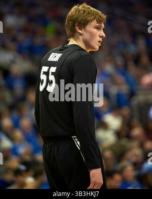 20 janvier 2018 - Newark, New Jersey, États-Unis - Xavier Musketeers garde J.P. Macura (55) pendant le match entre les Mousquetaires de Xavier et les Pirates de Seton Hall au Prudential Center à Newark, New Jersey. #11Xavier bat #19Seton Hall 73-64. Duncan Williams/CSM(image de crédit : &copy ; Duncan Williams/CSM via ZUMA Wire) Banque D'Images